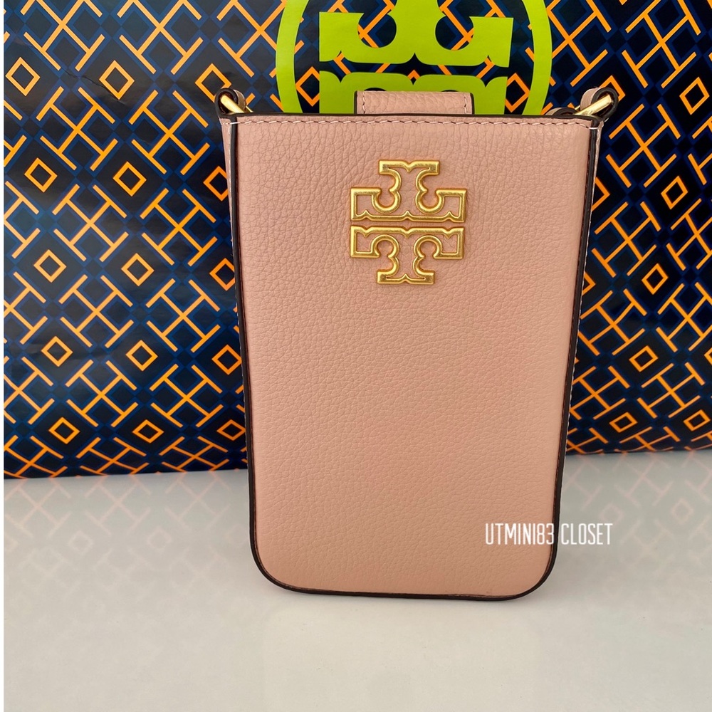 🌸🔥NEW🔥Tory Burch Britten Phone Crossbody bag/shoulder bag/leather - Picture 3 of 9